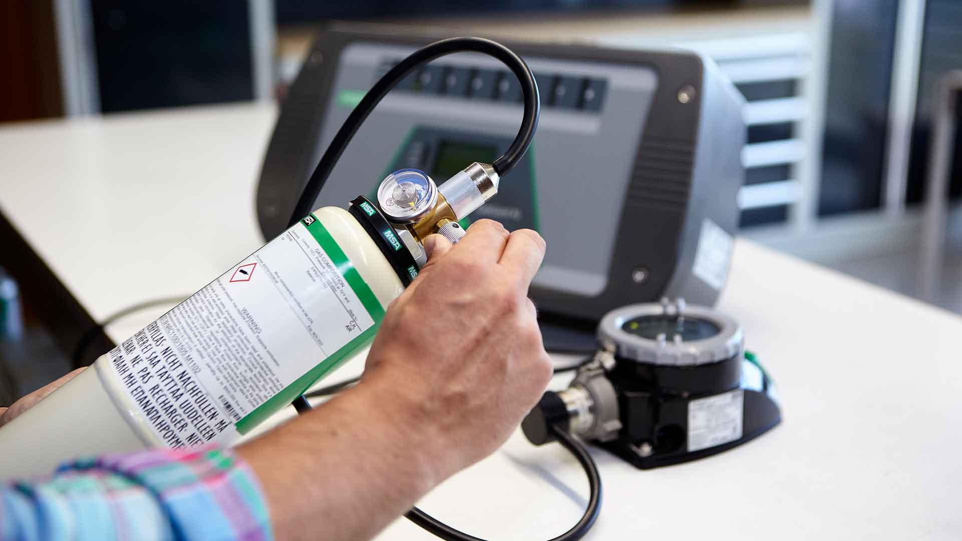 Detector de gases portátil calibrado listo para alquiler